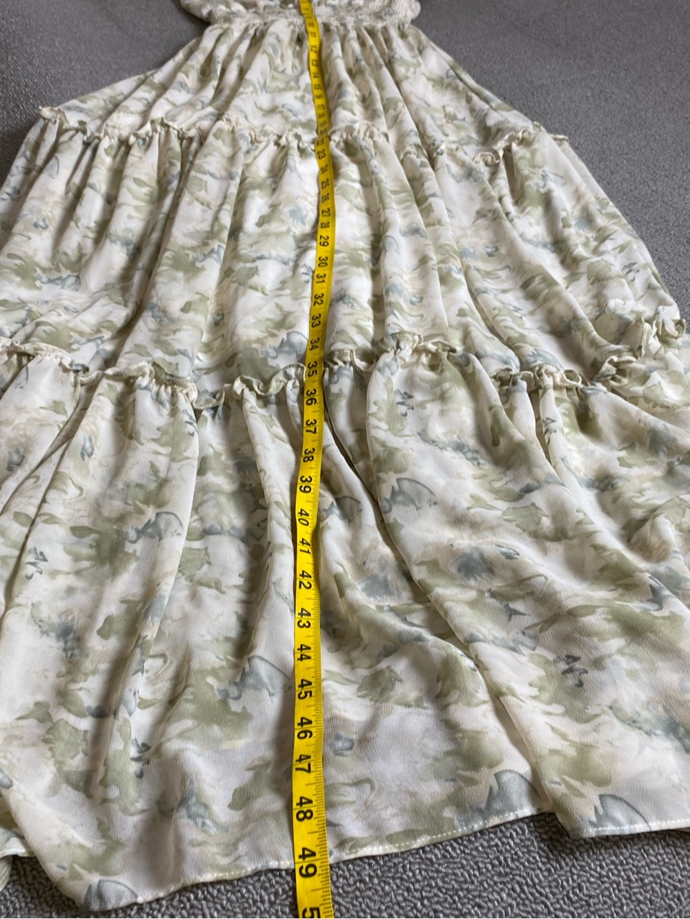 Baltic Born Maxi Dress with Sage Floral Print Cottagecore Fairycore Whimsical - Picture 4 of 4